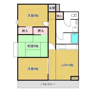 福島県須賀川市塚田【マンション】の間取り