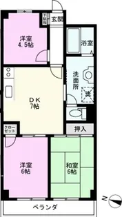 メゾン東川口【1階】の間取り