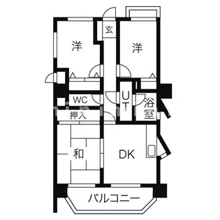 熊本県熊本市中央区水前寺1【マンション】の間取り
