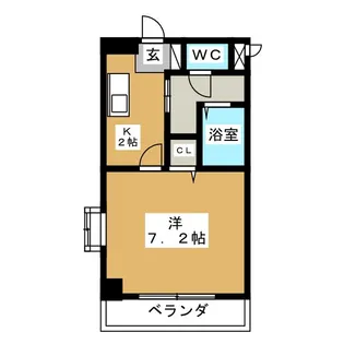 CRECER新栄【2階】の間取り