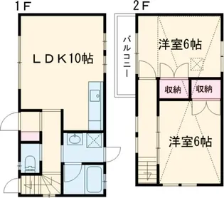 2SLDKの間取り画像