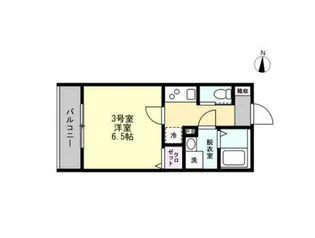 ベイルームグラン扇町WEST【2階】の間取り