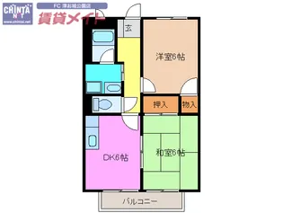 Surplus 白池【2階】の間取り