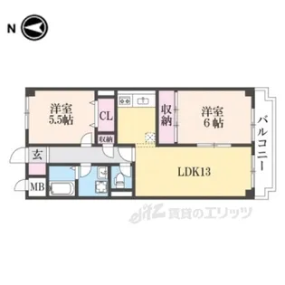 セピア辻井横小路【3階】の間取り