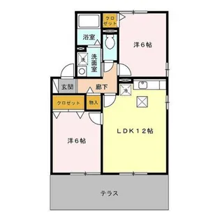 プレインC【1階】の間取り