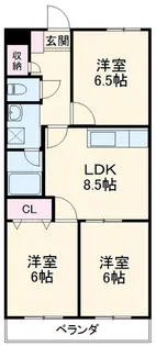 ベルリーナー・ホーフ【3階】の間取り