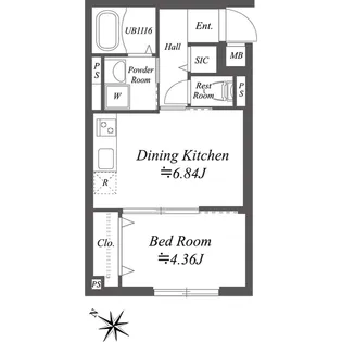 SOLASIA residence南大塚【4階】の間取り