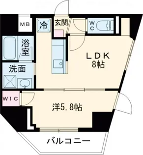 ラグゼナ北千住II【12階】の間取り