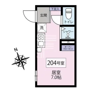 東京都世田谷区世田谷4【アパート】の間取り