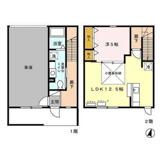 1LDKの間取り画像