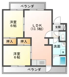 メゾン・ド・ソレイユ【2階】の間取り