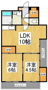 山加マンション【5階】の間取り