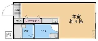 トーイツアパート【2階】の間取り