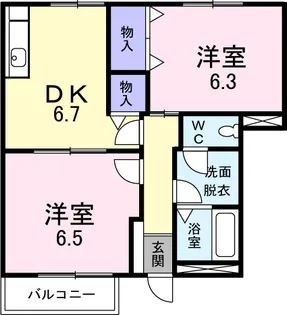 フォレストプレイス杉戸I【1階】の間取り