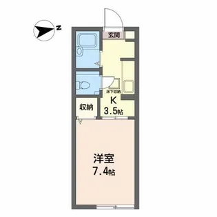 ピエスラルジュ【1階】の間取り