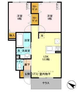 埼玉県新座市新堀3【アパート】の間取り