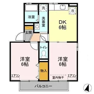 リブェールB【2階】の間取り