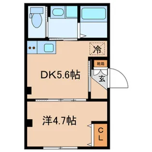 Mergrace戸越銀座【2階】の間取り
