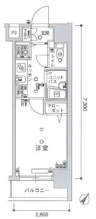 スカイコート池袋第7【3階】の間取り