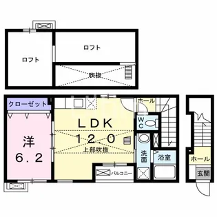 メゾンジュネス【2階】の間取り