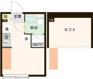 東京都中野区若宮1【アパート】の間取り
