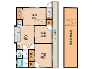 石井様邸準貸家【2階】の間取り