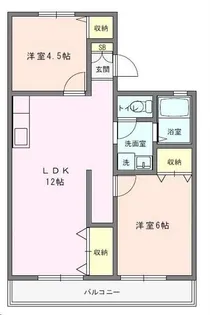 オリス鴻巣A【2階】の間取り