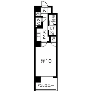 クレール北10条【7階】の間取り