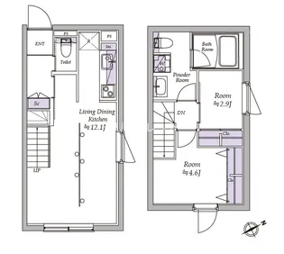 アトリオ北千住【5階】の間取り