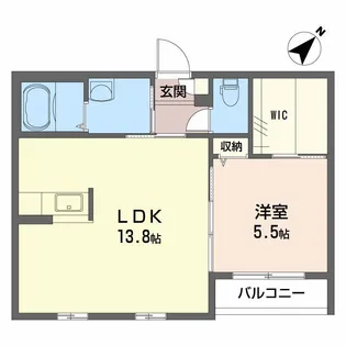 シャーメゾンさくら B棟【2階】の間取り