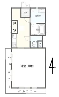 パンテオン西谷【2階】の間取り