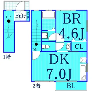 ミーアカーサ大和【2階】の間取り