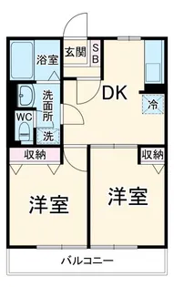 シティハイム翆【1階】の間取り