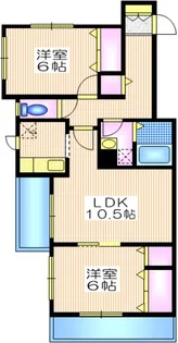 ドミール千束【3階】の間取り