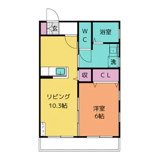 ヘーベルメゾン天白【2階】の間取り