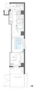 東京都新宿区左門町【マンション】の間取り