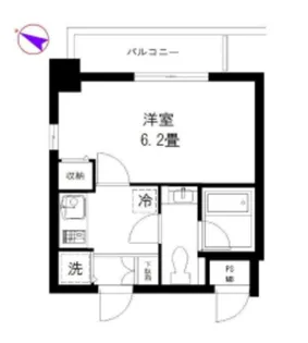 エクセリア大山【4階】の間取り