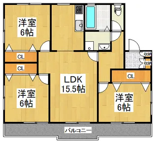 パインホームズ多摩川III【2階】の間取り