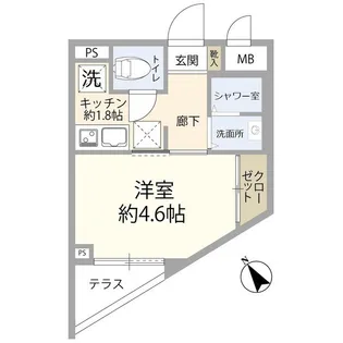 ビット代々木上原(0005346)【2階】の間取り