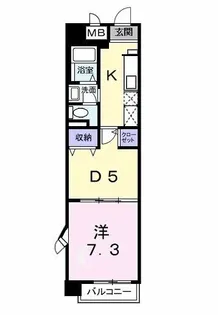 メゾンソレイユ【2階】の間取り