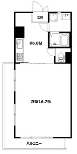パンテオン西谷【2階】の間取り