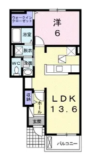 リエート 新田 I【1階】の間取り
