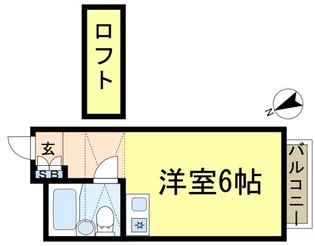 スカイピア新小岩II【1階】の間取り