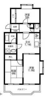 神奈川県藤沢市湘南台4【マンション】の間取り