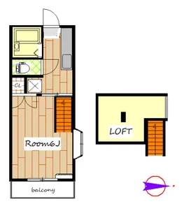 ult la sept【2階】の間取り