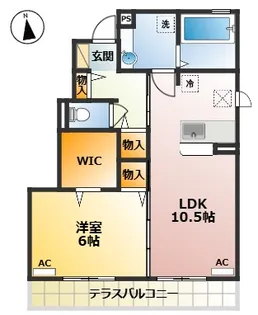 メゾン シェーヌ【1階】の間取り
