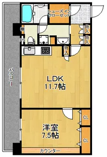 神奈川県横浜市港北区樽町1【マンション】の間取り