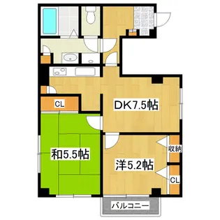 江上ビル【5階】の間取り