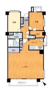 モリスガーデン栗平【6階】の間取り