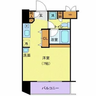 東京都港区白金3【マンション】の間取り